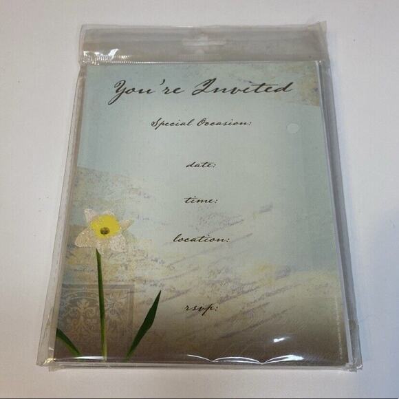 3 Packages of Invitation Cards Flower New - Picture 4 of 5